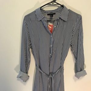 Forever 21 Blue Striped Dress